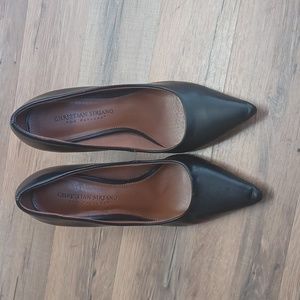 Christian Siriano Women's Habit Black Pointed Toe Pump Heel Shoes  size 7 1/2